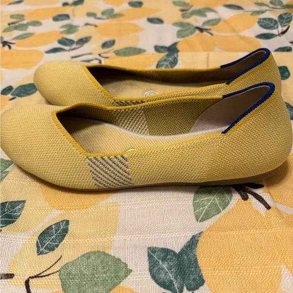 Rothy's Yellow Knit Loafers Casual Comfort - Picture 2 of 5